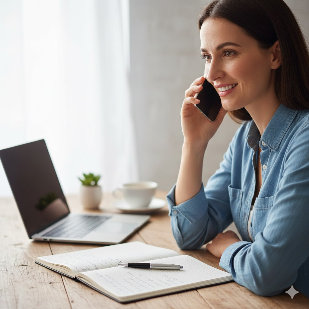 Premier contact : échange au téléphone